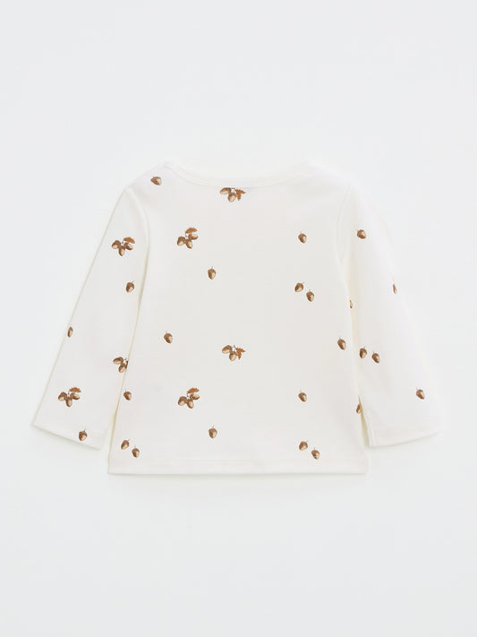 Autumn print long sleeve t-shirt